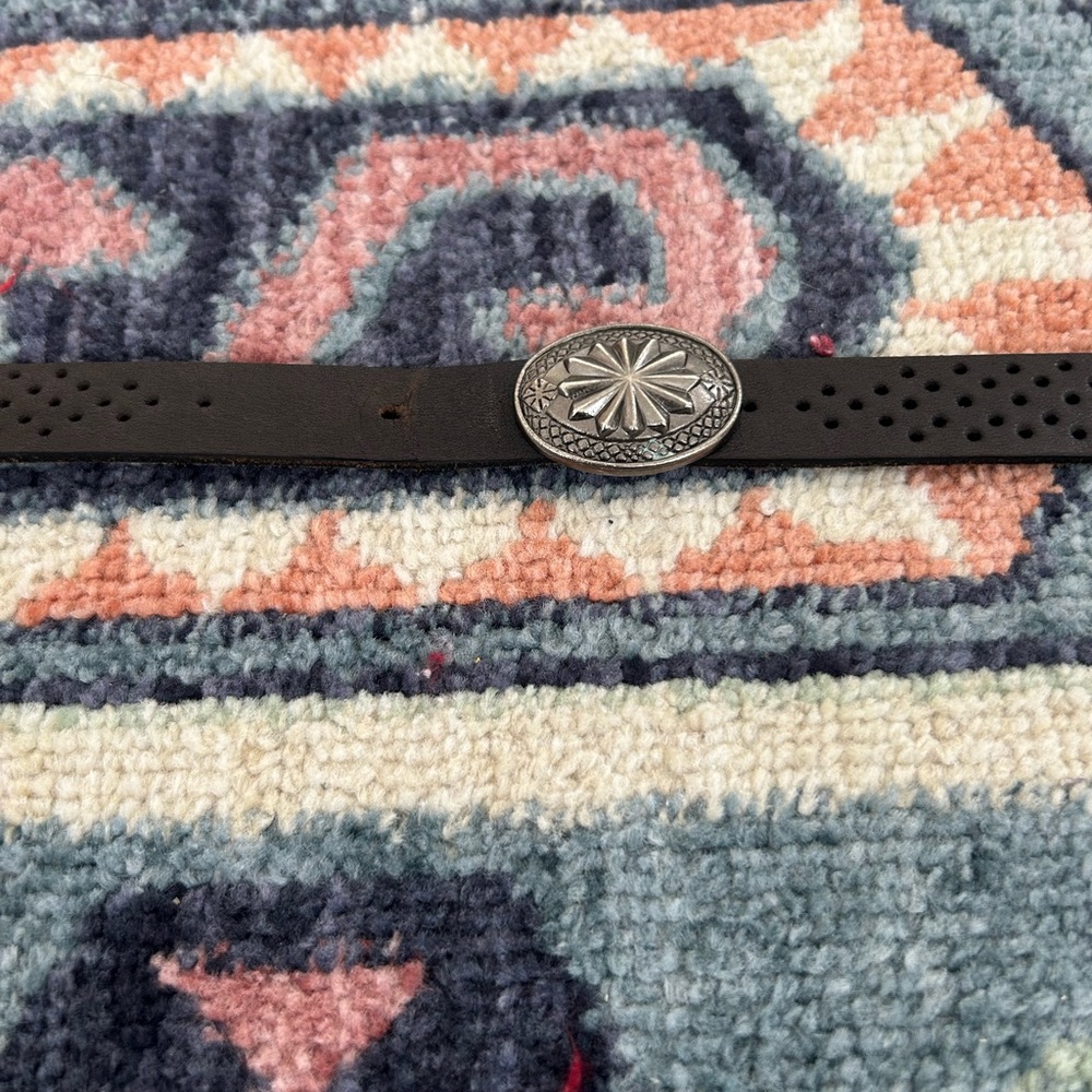 American Eagle Outfitters Black Belt with Silver Accents- Size XS/S - Picture 2 of 4